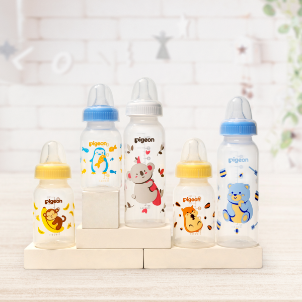 Bình sữa Pigeon PP tiêu chuẩn 120ml  - Khỉ
