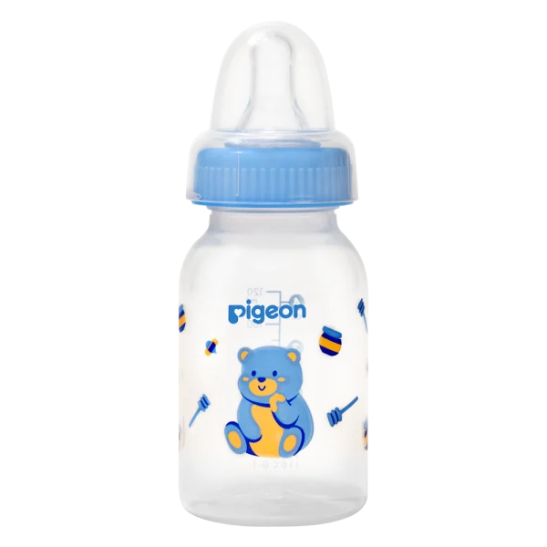 Bình sữa Pigeon PP tiêu chuẩn 120ml  - Gấu