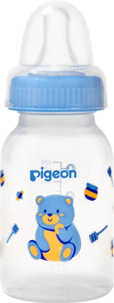 Bình sữa Pigeon PP tiêu chuẩn 120ml  - Gấu
