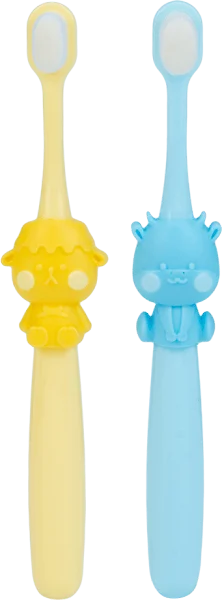 Bộ 2 bàn chải lông tơ Animo (Xanh dương, vàng, GH-TRMK01)