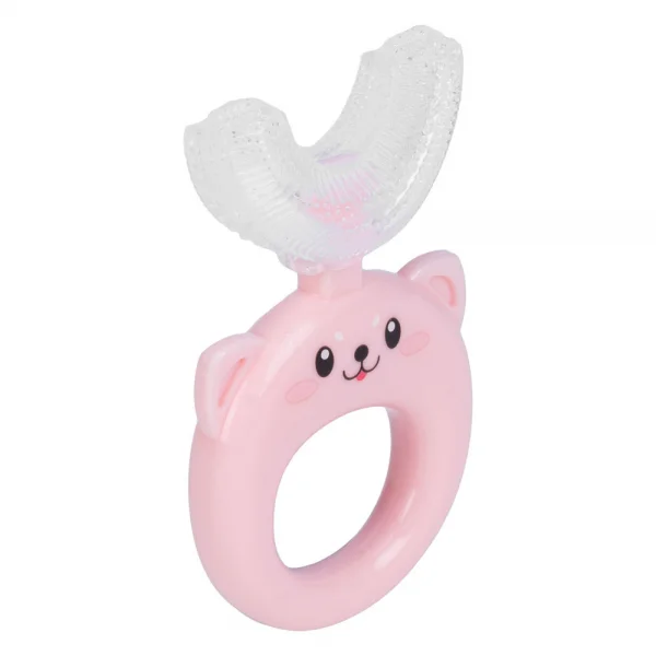 Combo 2 Bàn chải chữ U silicone Animo (Hồng, GH-TRMKU01)