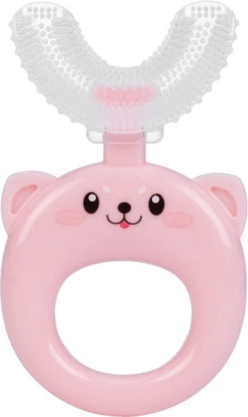 Bàn chải chữ U silicone Animo (Hồng, GH-TRMKU01)