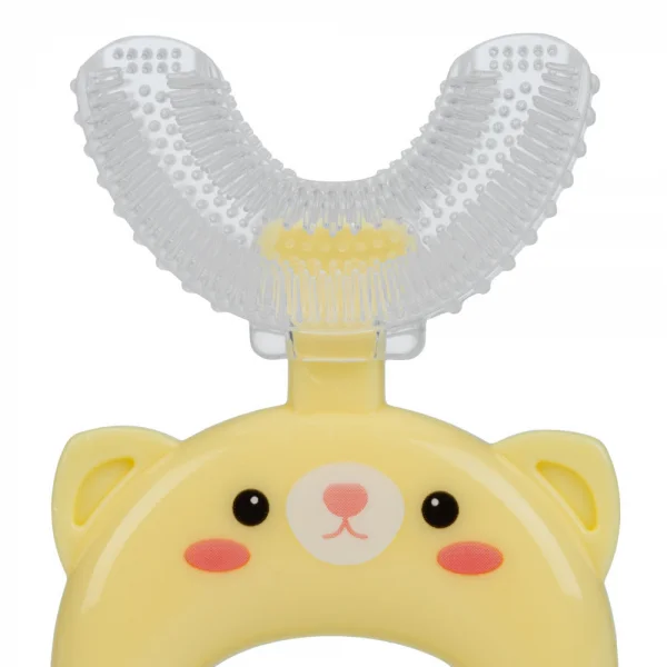 Bàn chải chữ U silicone Animo (Vàng, GH-TRMKU01)