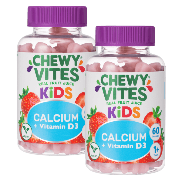 Combo 2 Thực phẩm bổ sung CHEWY VITES KIDS CALCIUM + VITAMIN D3