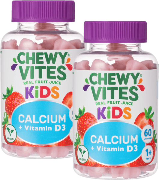 Combo 2 Thực phẩm bổ sung CHEWY VITES KIDS CALCIUM + VITAMIN D3
