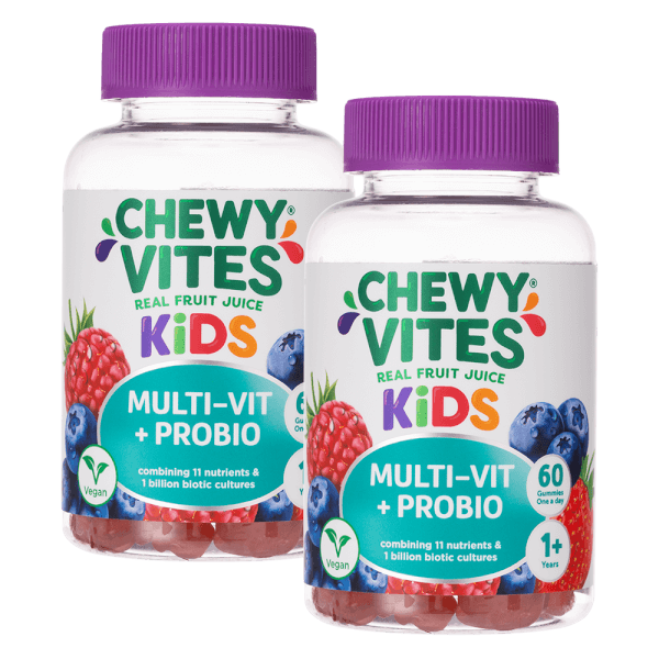 Combo 2 Thực phẩm bổ sung CHEWY VITES KIDS MULTI-VIT PROBIO