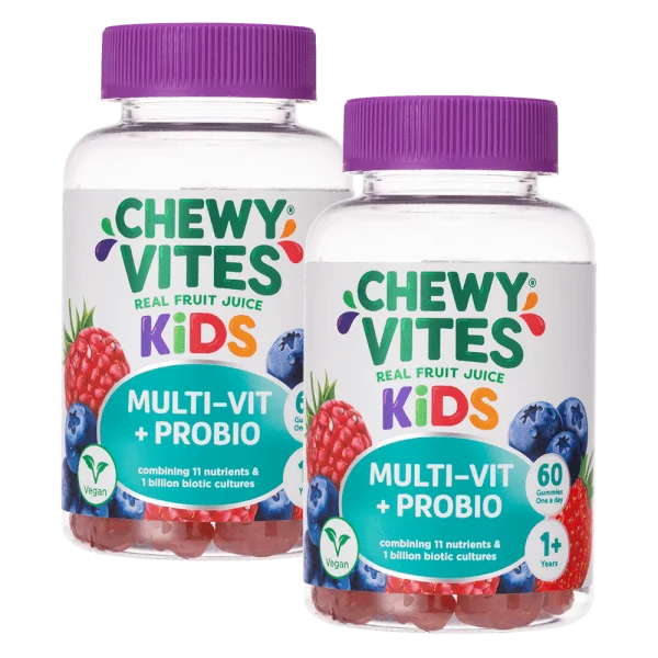 Combo 2 Thực phẩm bổ sung CHEWY VITES KIDS MULTI-VIT PROBIO