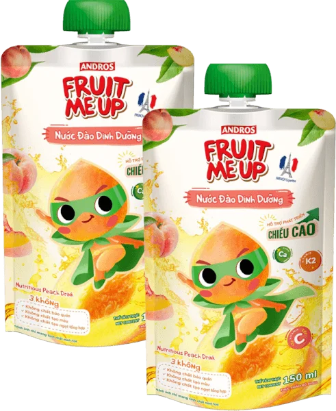 Combo 2 Fruit Me Up Nước Đào Dinh Dưỡng 150ml/Fruit Me Up Nutrious Peach drink 150ml