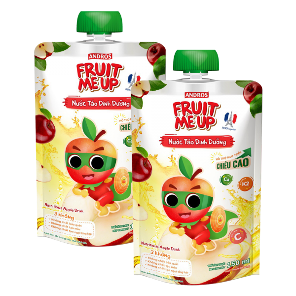 Combo 2 Fruit Me Up Nước Táo Dinh Dưỡng 150ml/Fruit Me Up Nutrious Apple drink 150ml