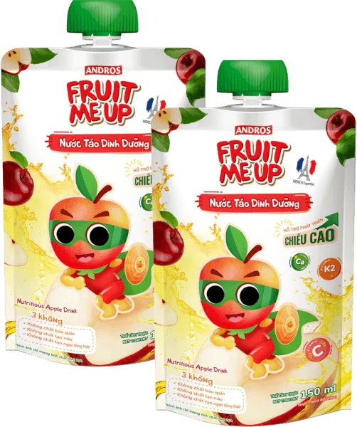 Combo 2 Fruit Me Up Nước Táo Dinh Dưỡng 150ml/Fruit Me Up Nutrious Apple drink 150ml