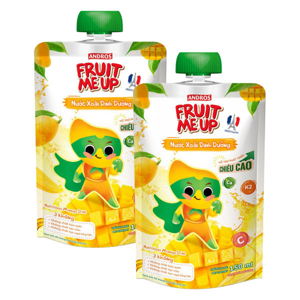 Combo 2 Fruit Me Up Nước Xoài Dinh Dưỡng 150ml/Fruit Me Up Nutrious Mango drink 150ml