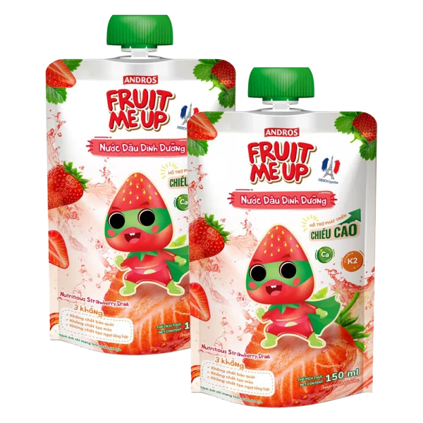 Combo 2 Fruit Me Up Nước Dâu Dinh Dưỡng 150ml/Fruit Me Up Nutrious Strawberry drink 150ml