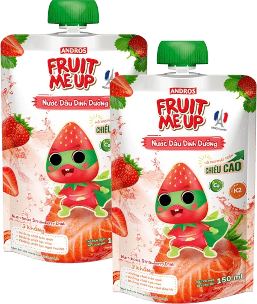 Combo 2 Fruit Me Up Nước Dâu Dinh Dưỡng 150ml/Fruit Me Up Nutrious Strawberry drink 150ml