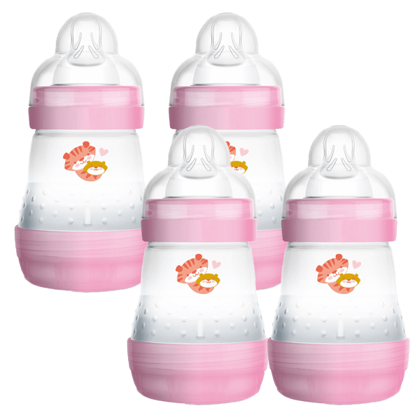 Combo 2 set 2 Bình sữa Mam Easy Start Anticolic (chống đầy hơi, 160ml, hồng)