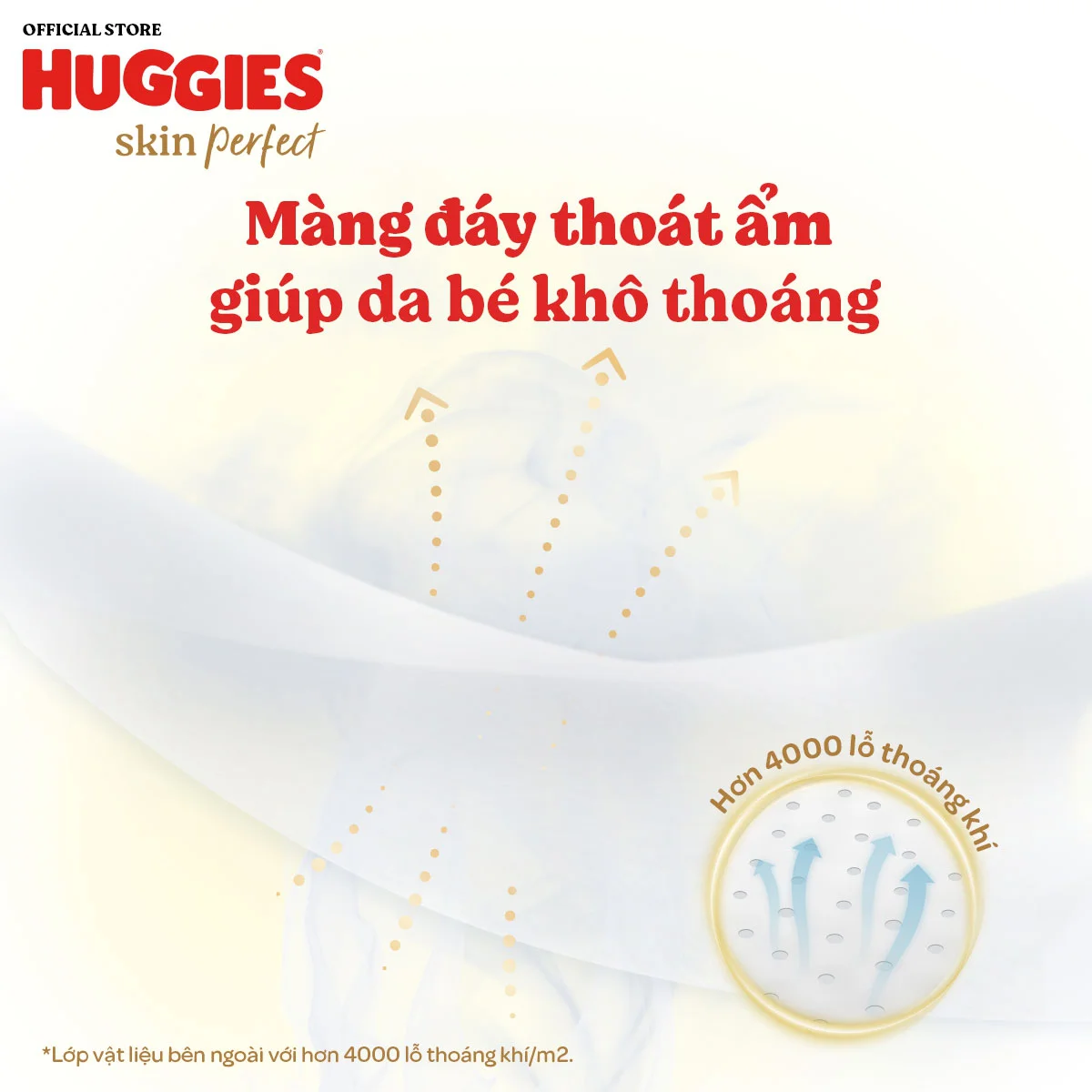 Tã dán sơ sinh Huggies Skin Perfect (S, 4-8kg, 80 miếng) (giao bao bì ngẫu nhiên)