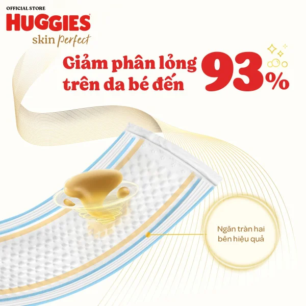 Miếng lót lọt lòng Huggies Skin Perfect (Newborn 1, dưới 5kg, 64 miếng)