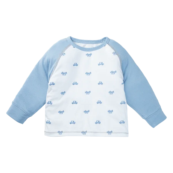 Set 2 Bộ kháng khuẩn Modal dài Xe hơi Animo VD1023005 (0-24M,Xanh biển)