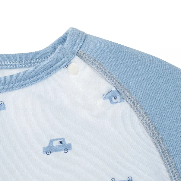 Set 2 Bộ kháng khuẩn Modal dài Xe hơi Animo VD1023005 (0-24M,Xanh biển)