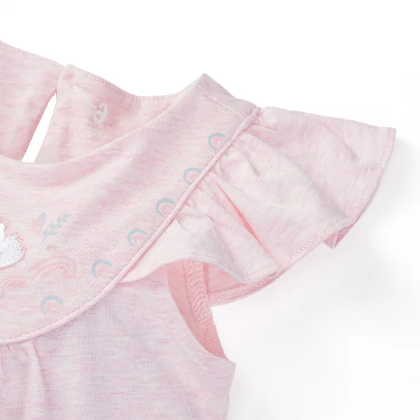 Bộ bé gái lửng Thiên Nga Animo VD1223050 (6M-6Y,Hồng nhạt)