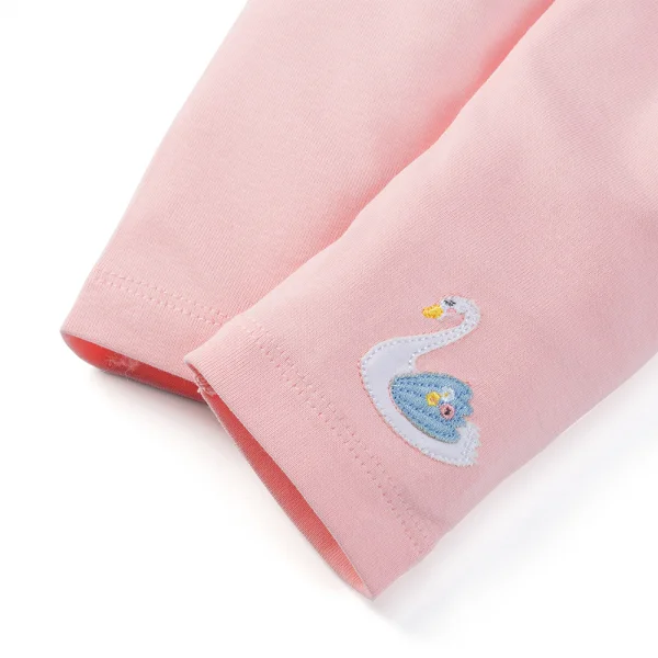 Bộ bé gái lửng Thiên Nga Animo VD1223050 (6M-6Y,Hồng nhạt)