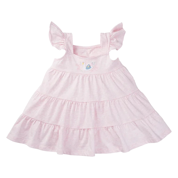 Đầm bé gái Thiên Nga Animo VD1223052 (6M-6Y,Hồng)