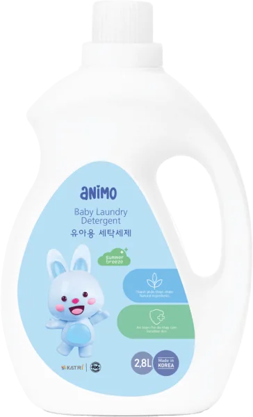 Nước giặt cho bé Animo hương làn gió mùa hè chai 2,8L