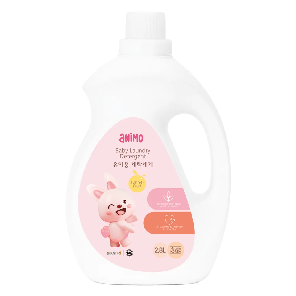Nước giặt cho bé Animo hương trái cây mùa hè chai 2,8L