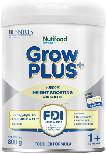 Sản phẩm dinh dưỡng công thức GrowPLUS+ 1+ (Bạc), 800g (1-2 tuổi)