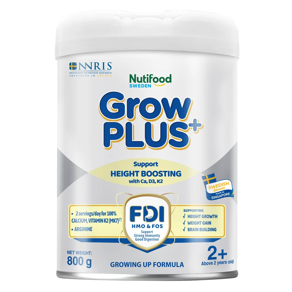 Combo 2 Sản phẩm dinh dưỡng công thức GrowPLUS+ 2+ (Bạc), 800g (trên 2 tuổi)