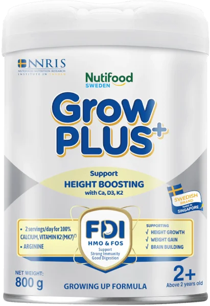 Sản phẩm dinh dưỡng công thức GrowPLUS+ 2+ (Bạc), 800g (trên 2 tuổi)