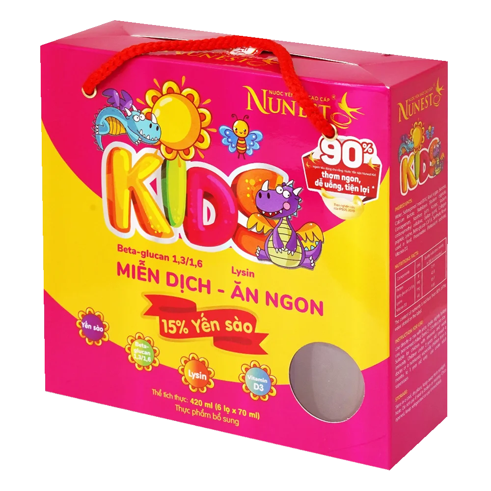 NƯỚC  YẾN SÀO CAO CẤP NUNEST KIDS  420 ml