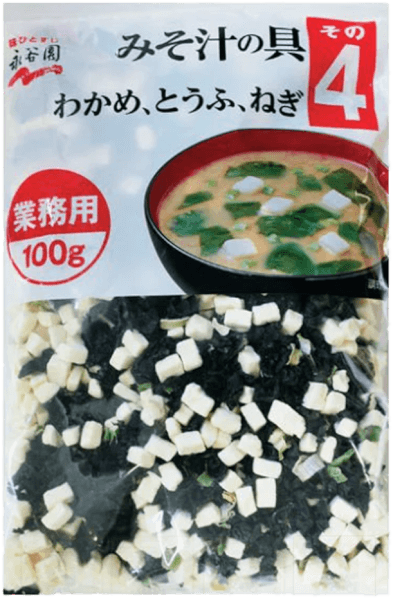 Nguyên liệu súp Miso rong biển đậu hũ Nagatanien