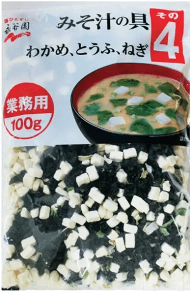Nguyên liệu súp Miso rong biển đậu hũ Nagatanien