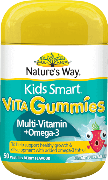 Thực phẩm bảo vệ sức khỏe Nature's Way Kids Smart Vita Gummies Multi-Vitamin + Omega-3