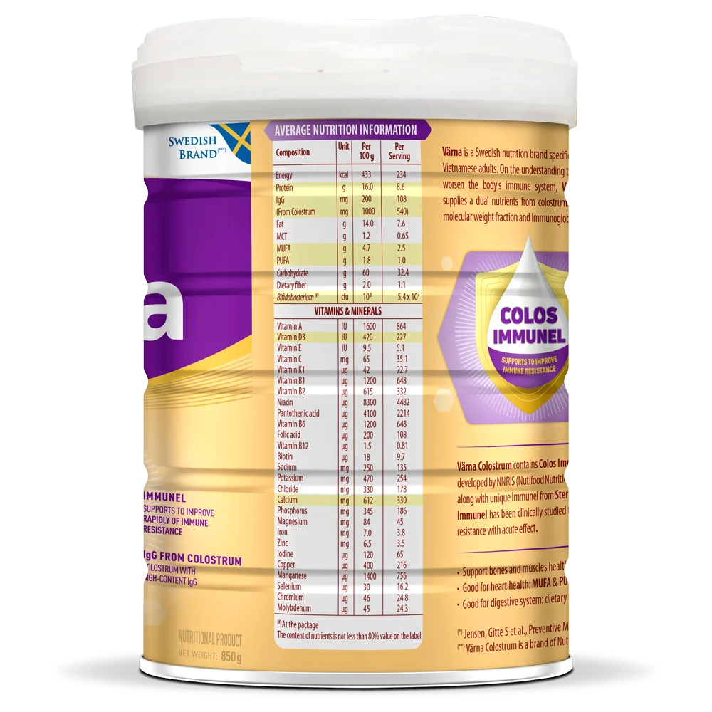 Combo 2 lon Sữa Nutifood Varna Colostrum 850g