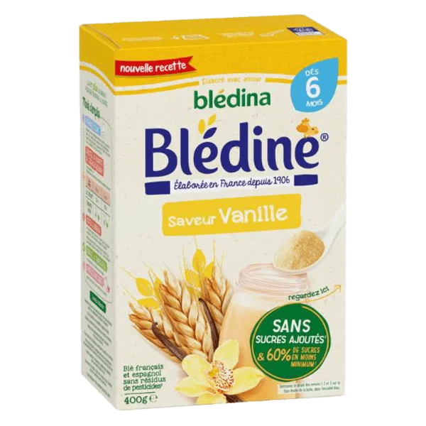 Bột lắc sữa Bledina vị vani 400g (cho bé từ 6 tháng tuổi)