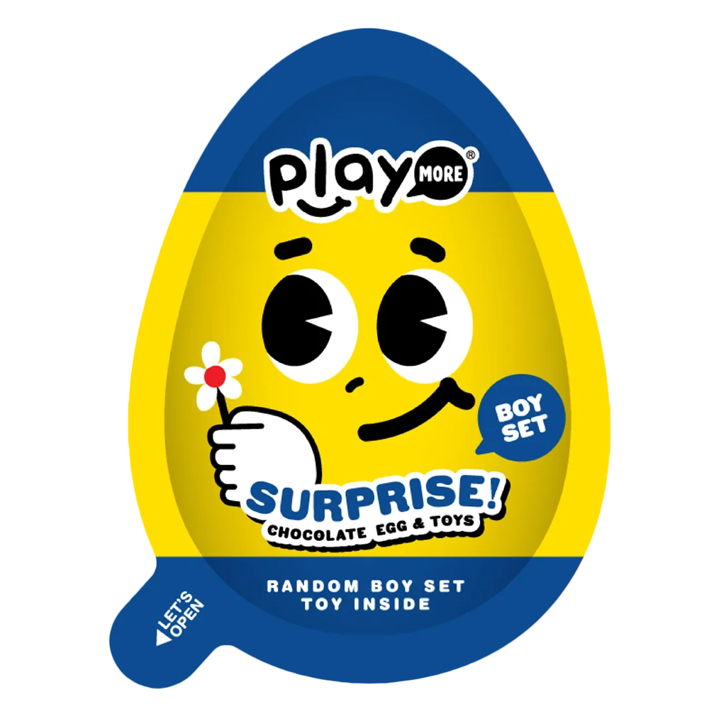 Kẹo trứng đồ chơi sô cô la sữa bất ngờ Playmore 20g (giao mẫu ngẫu nhiên)