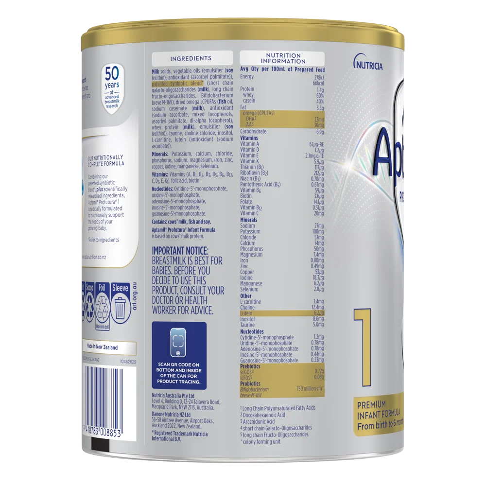 Sữa Aptamil Profutura Úc số 1 900g (0-6 tháng)