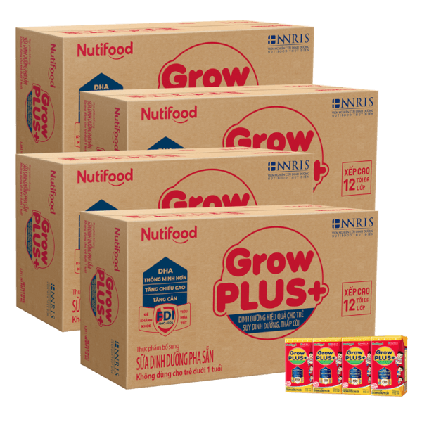 Combo 4 Thùng SPDDPS Sữa GrowPLUS+ Hộp 110ml (lốc 4 hộp)