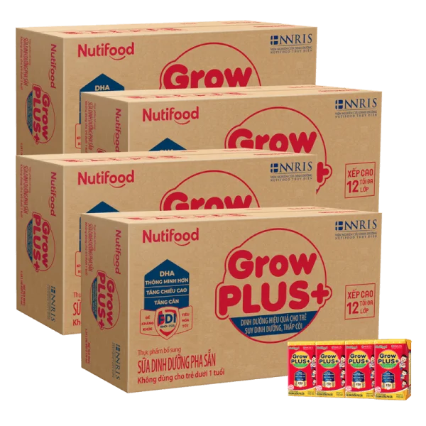 Combo 4 Thùng SPDDPS Sữa GrowPLUS+ Hộp 110ml (lốc 4 hộp)