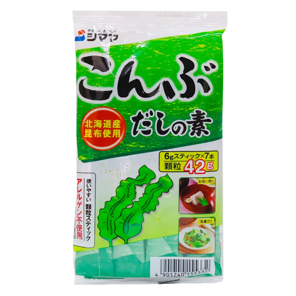Bột nêm Dashi tảo bẹ Kombu Shimaya 42g (6gx7 gói)