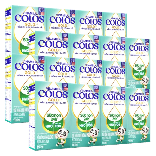 Combo 4 Sữa non Vinamilk ColosGold 110ml (từ 1 tuổi) lốc 4 hộp