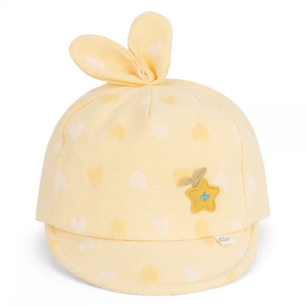 Nón em bé gái lưỡi trai Animo A2312_MN009 (46cm,Vàng nhạt)