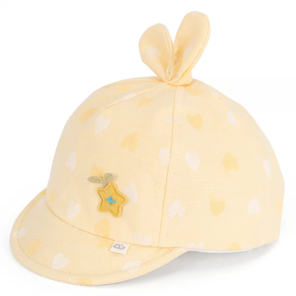 Nón em bé gái lưỡi trai Animo A2312_MN009 (46cm,Vàng nhạt)