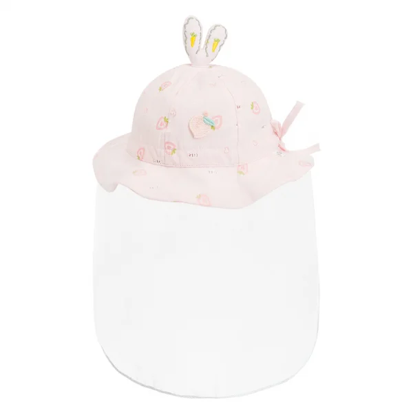 Nón vành tròn khăn voan bé gái Animo A2312_MN017 (44cm,Hồng)