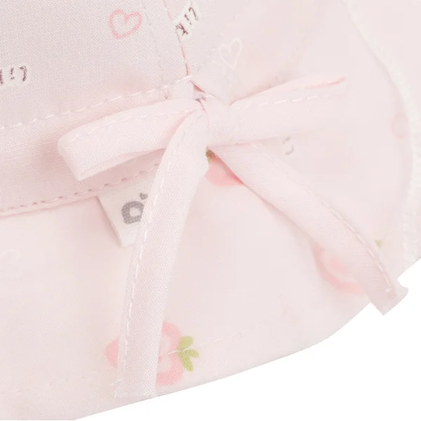 Nón vành tròn khăn voan bé gái Animo A2312_MN017 (44cm,Hồng)