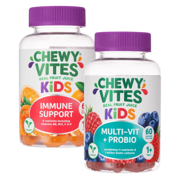 Combo 1 Gummies CHEWY VITES hỗ trợ tăng sức đề kháng và 1 Gummies CHEWY VITES bổ sung Multi-Vit và Probio