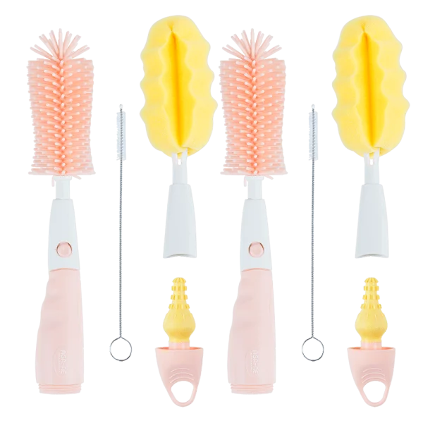 Combo 2 Bộ cọ rửa bình sữa và núm ty Aga-ae (4 chi tiết)