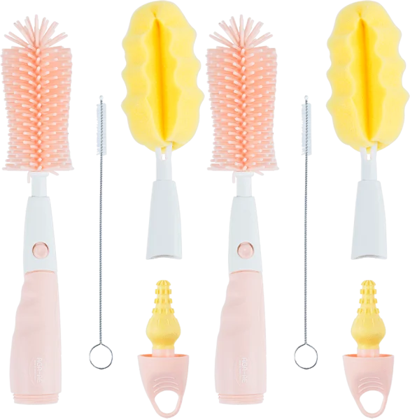 Combo 2 Bộ cọ rửa bình sữa và núm ty Aga-ae (4 chi tiết)