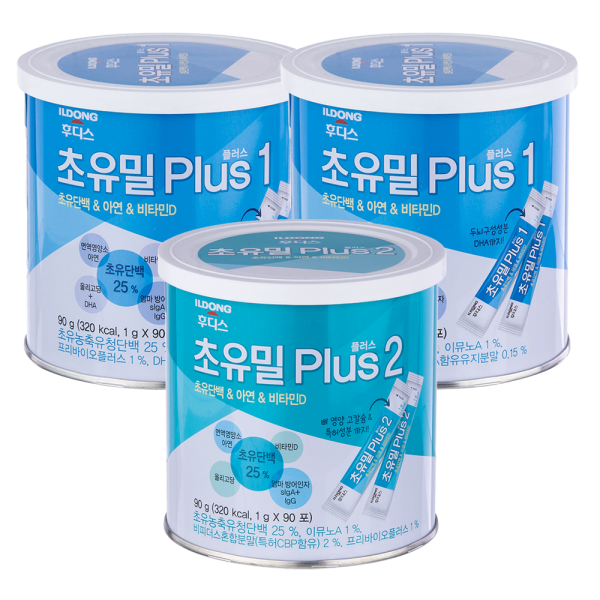 Combo 2 Sữa non Ildong số 1 90g (0-1 tuổi) và 1 Sữa non Ildong số 2 90g (1-9 tuổi)